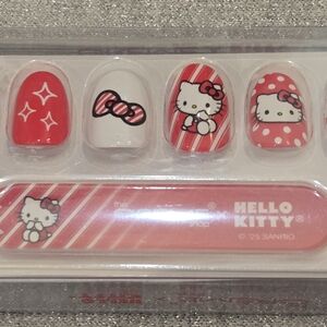 2 For $15 Hello Kitty Red and White Press-On Nails